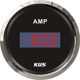 Амперметр цифровой 80-0-80 ампер BS черн/нерж KUS (KY26001)
